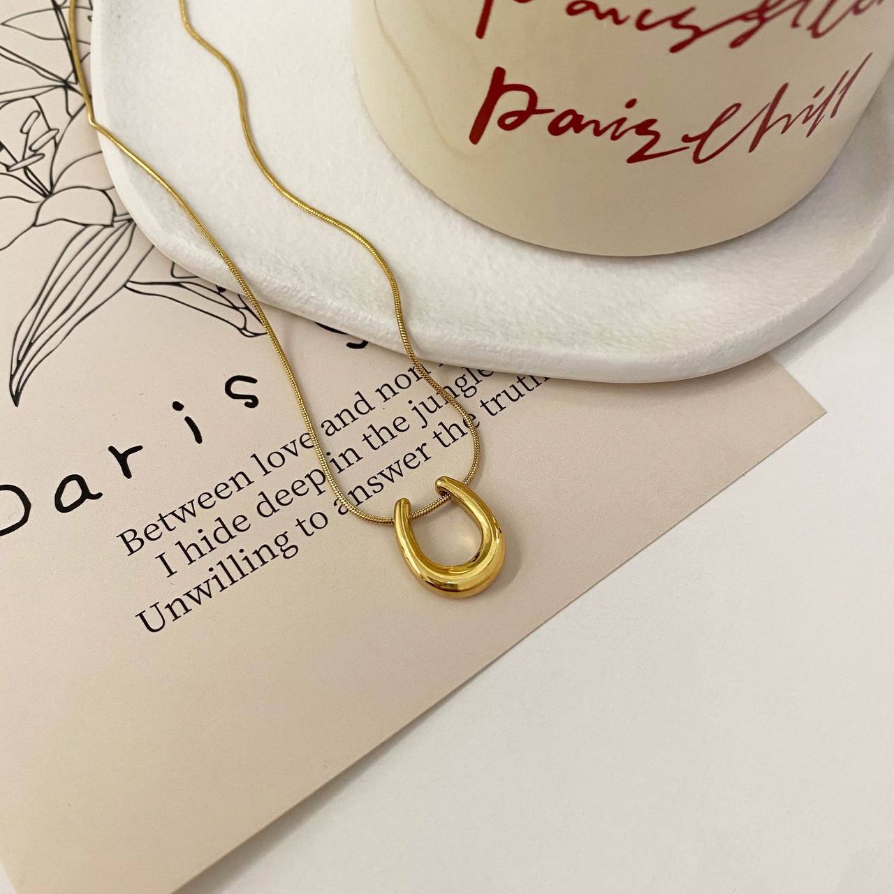 Stainless Açelya Necklace