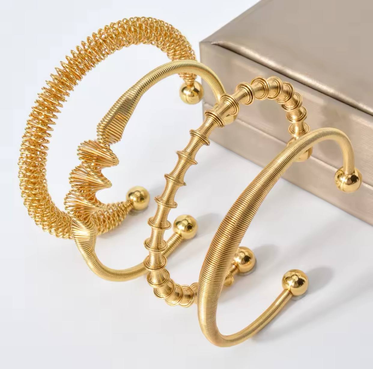 Stainless Alejandra Bangles