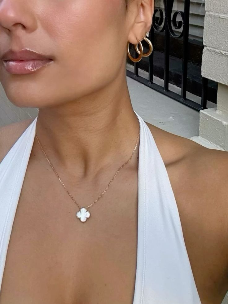 Stainless Double face Van cleef Necklace