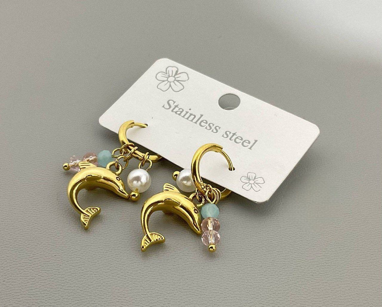 Stainless Steel Dolphin Earring