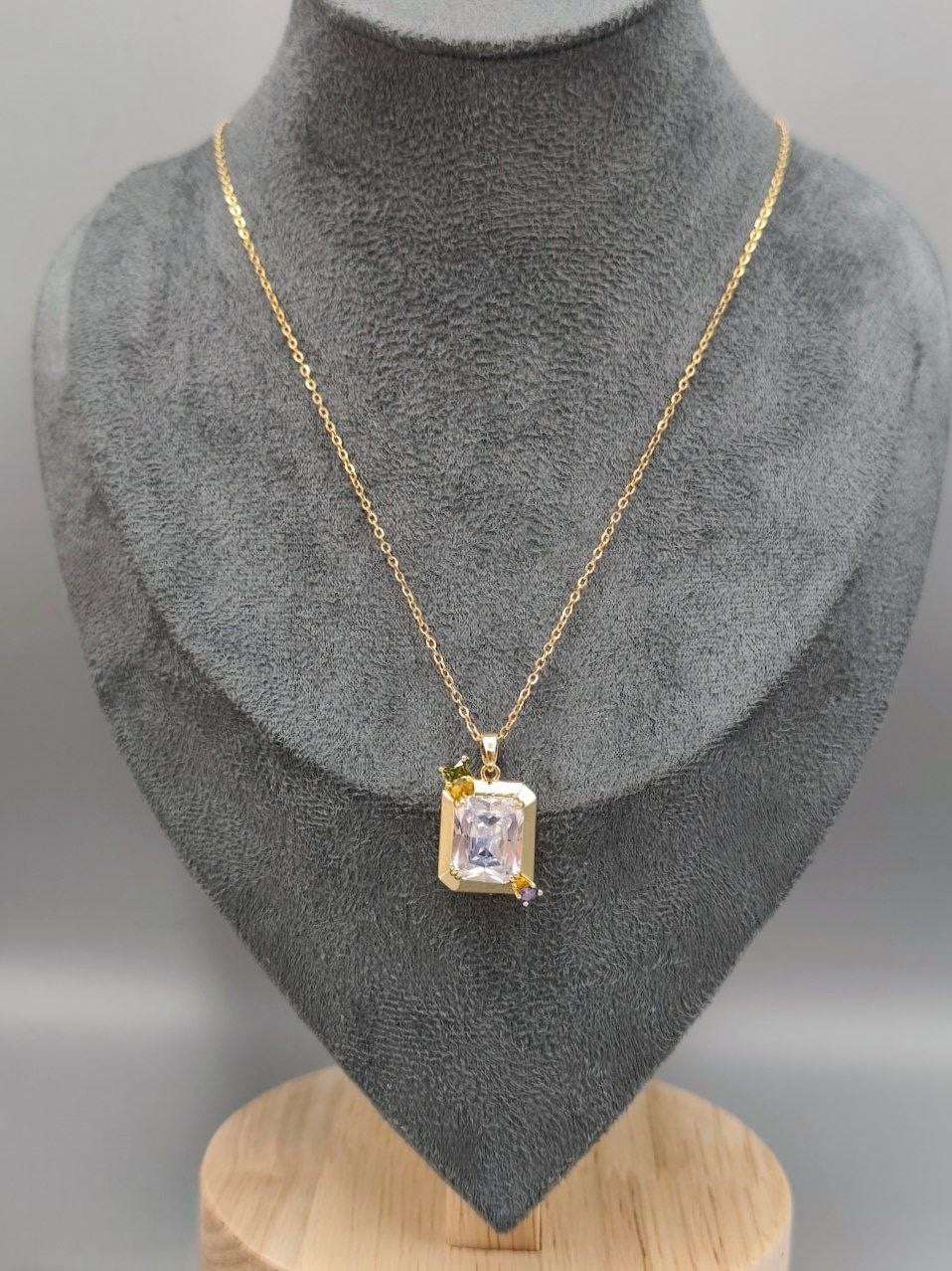 Stainless Steel Iris Necklace