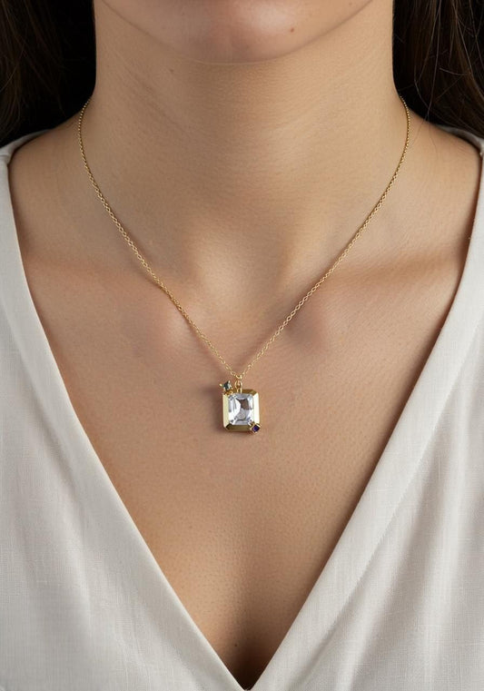 Stainless Steel Iris Necklace